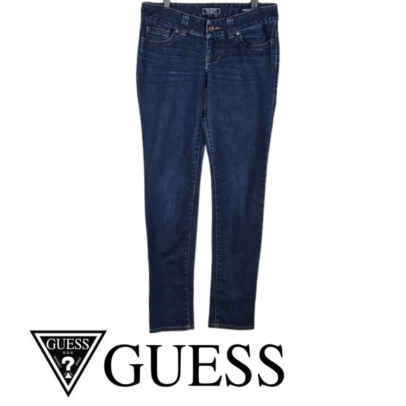Jean Guess Noir Daredevil - Jambes Skinny - Fille Taille 16 - Occasion TB état